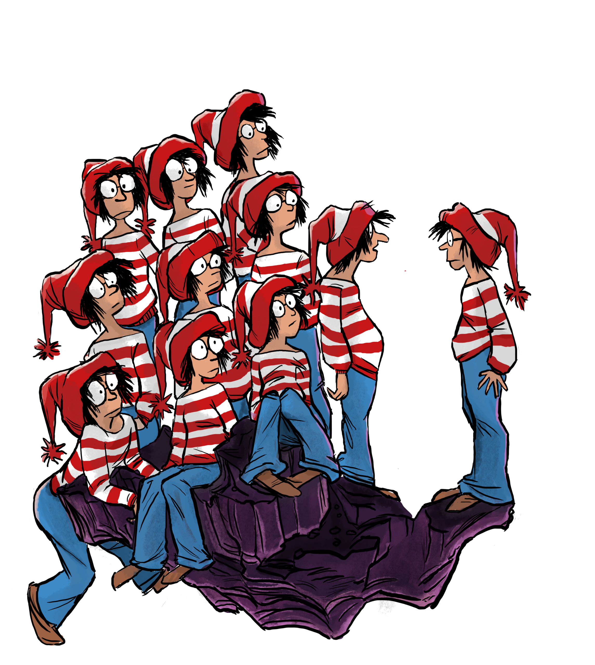 Floating Multiverse cartoon character