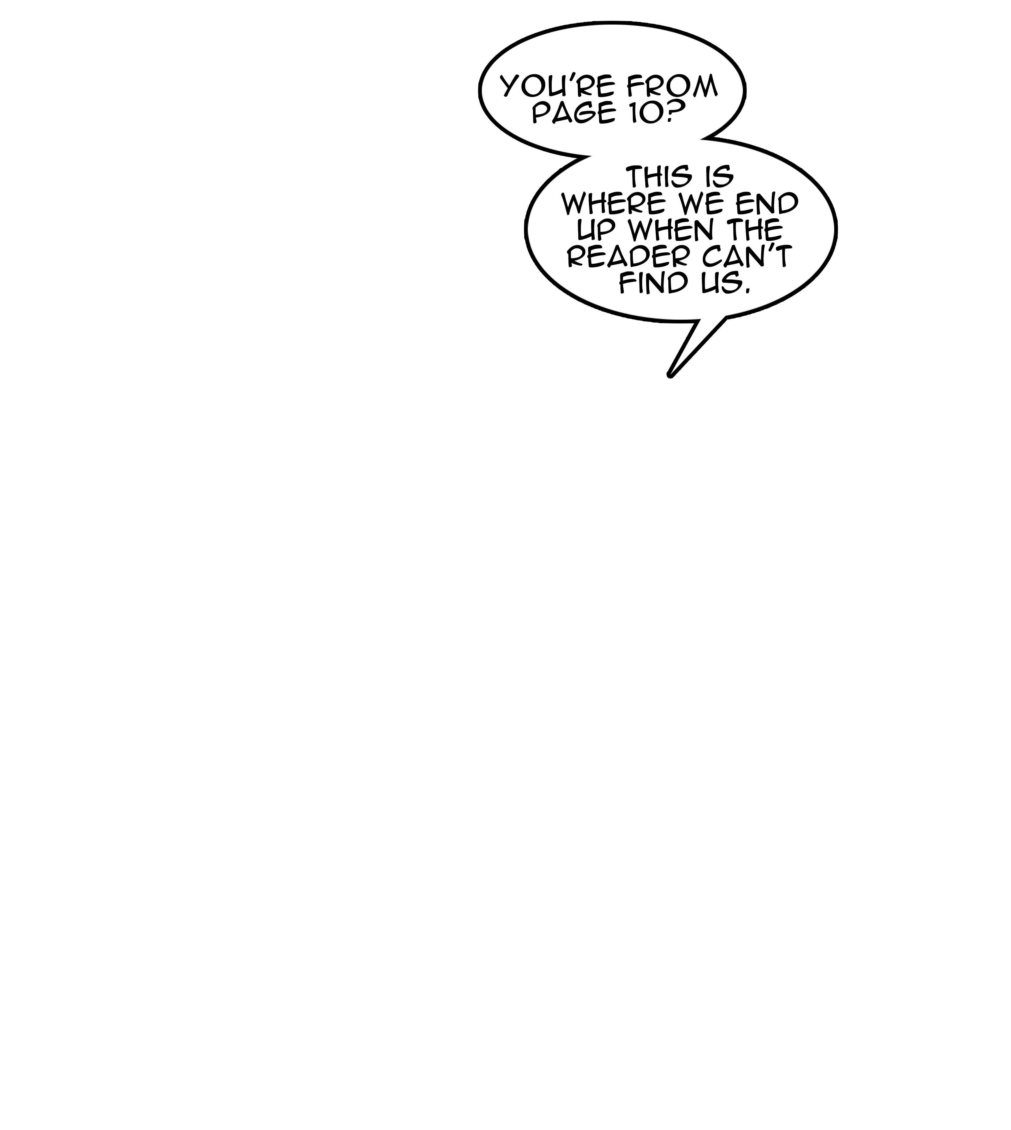 Cartoon speech bubble